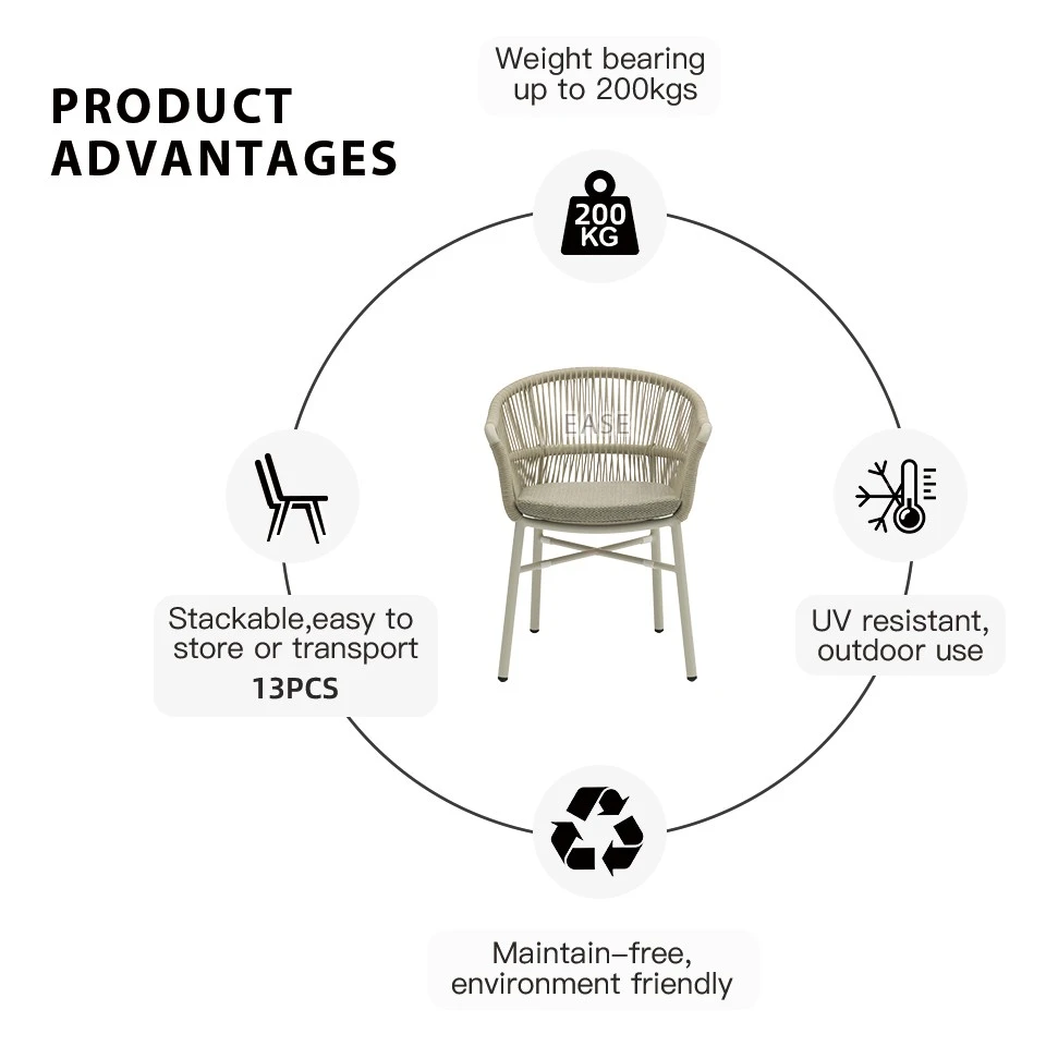 Rope Commercial Restaurant Chairs price
